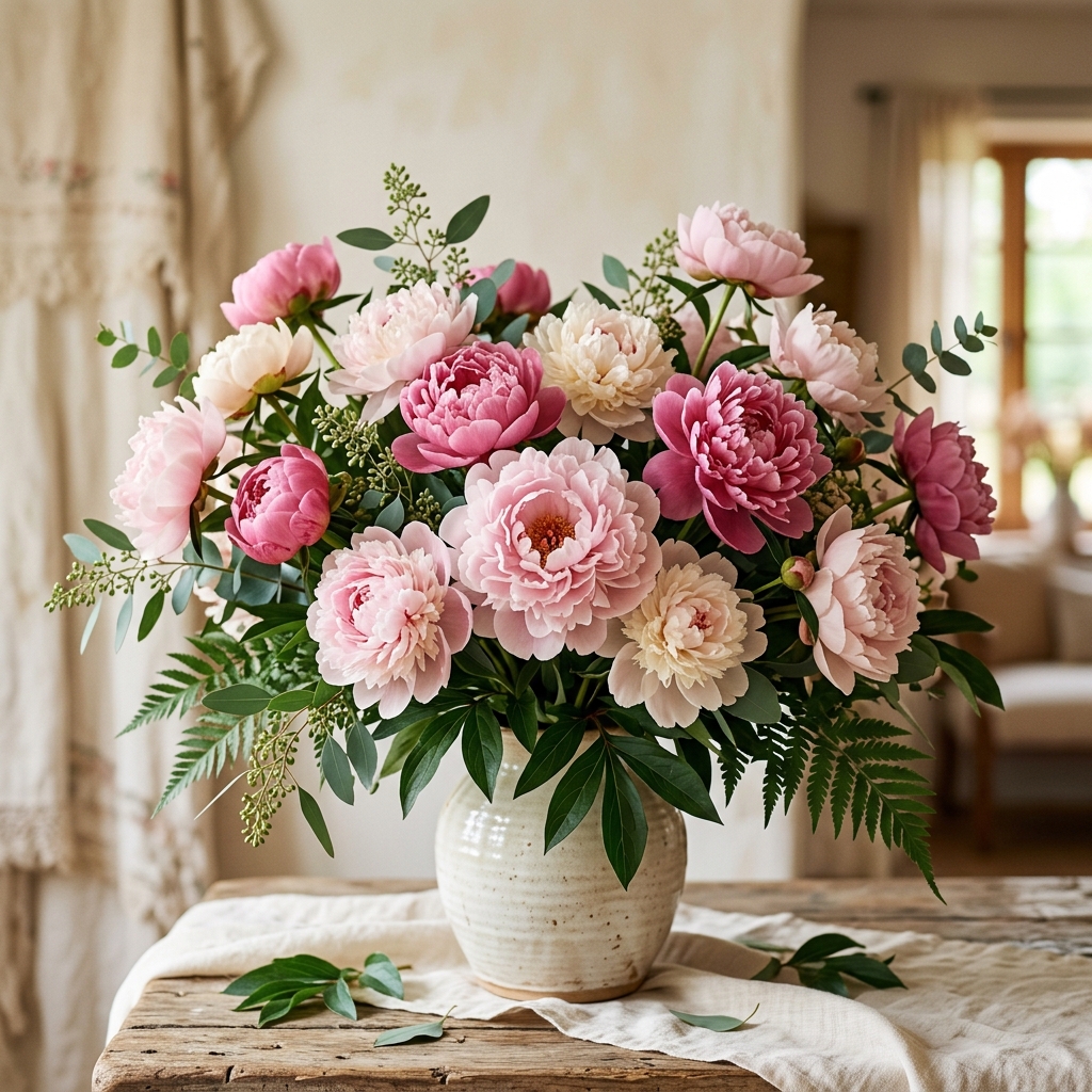 Garden Blush - Pink peony bouquet
